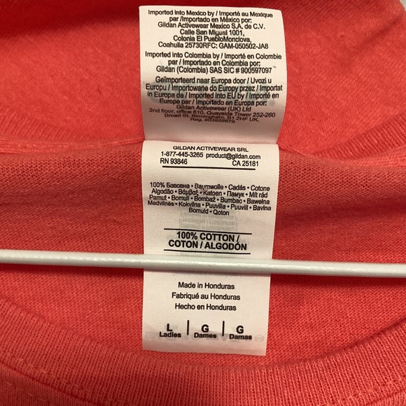 ❤️ 2/$25* ❤️ NWOT - Ladies Short Sleeve Coral Tee - Sz L - Picture 6 of 9